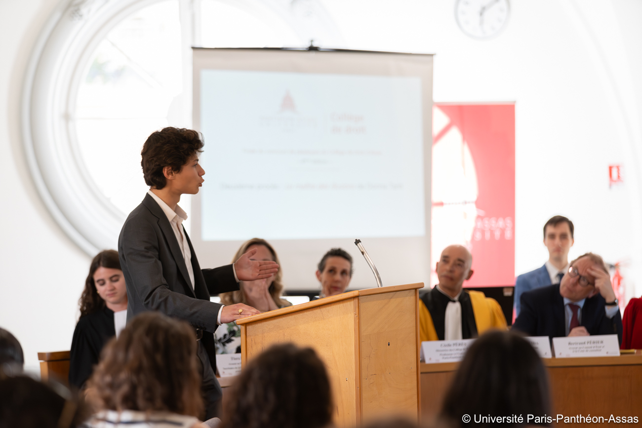 Photo de la finale du concours de plaidoyers 2024 du Collège de droit