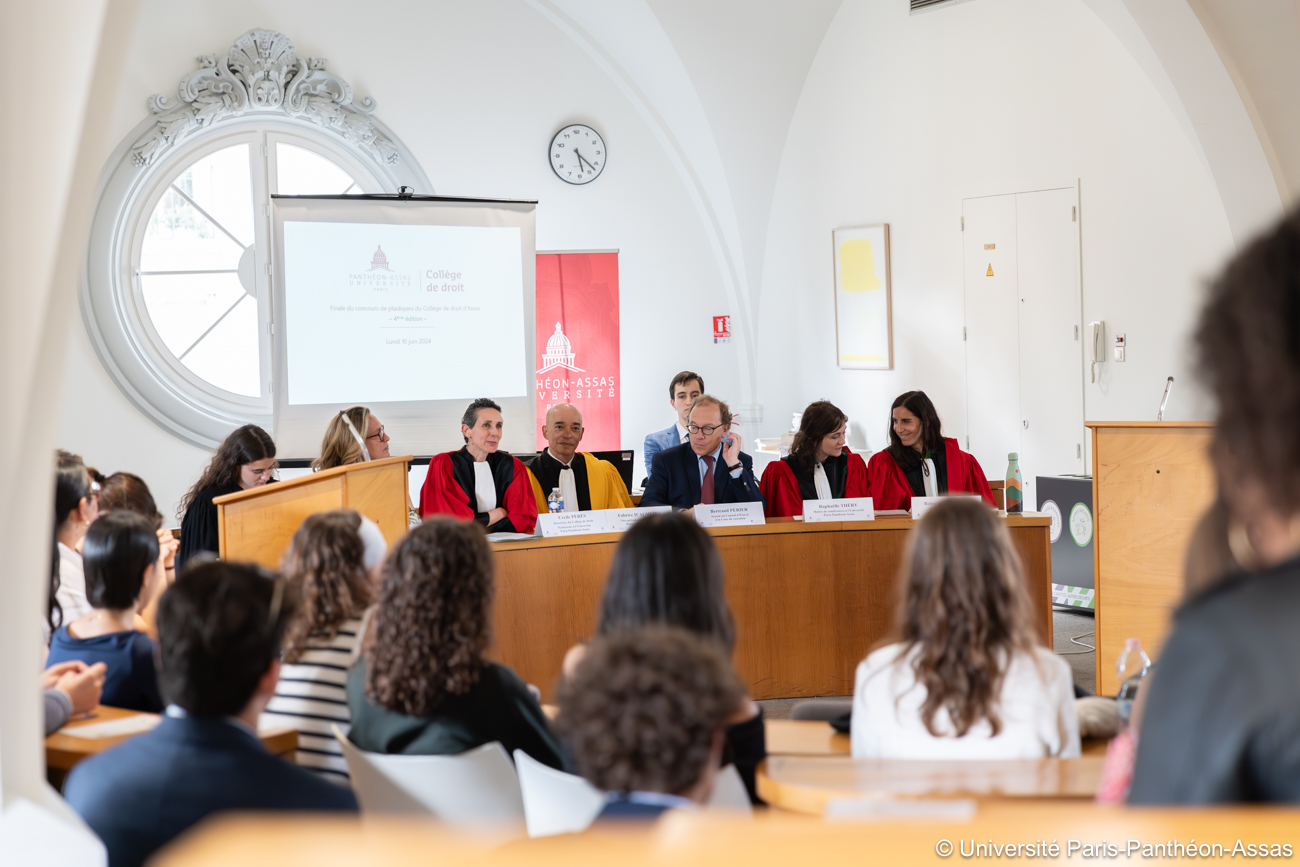 Photo de la finale du concours de plaidoyers 2024 du Collège de droit