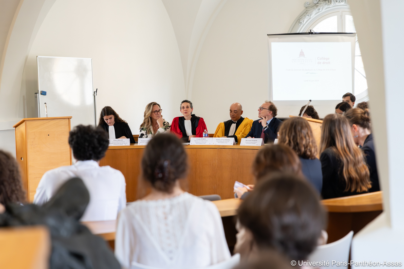 Photo de la finale du concours de plaidoyers 2024 du Collège de droit