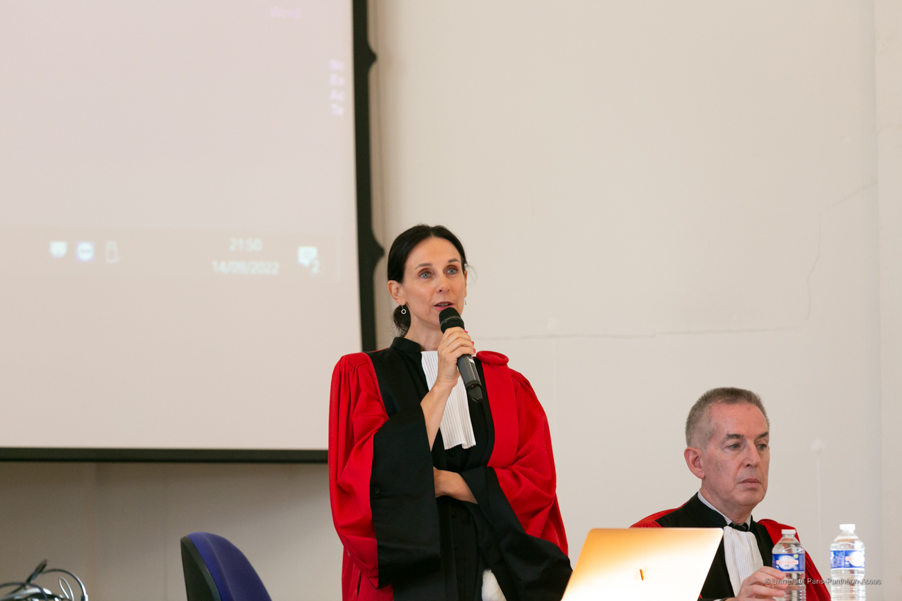 Portraits de Cécile Pérès, directrice du Collège de droit et de Pierre-Yves Gautier, directeur de l'École de droit