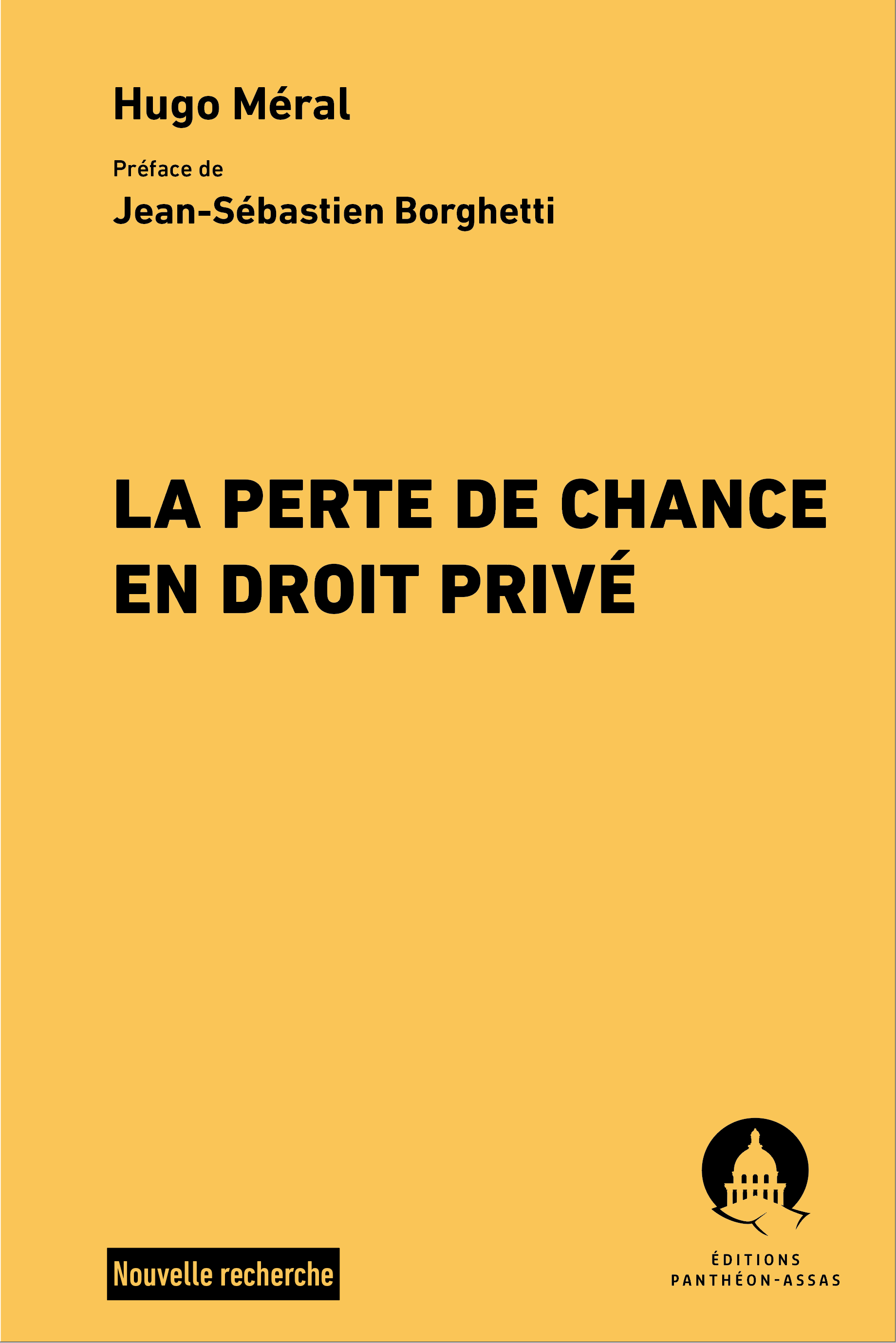 Couverture de l'ouvrage La perte de chance en droit privé