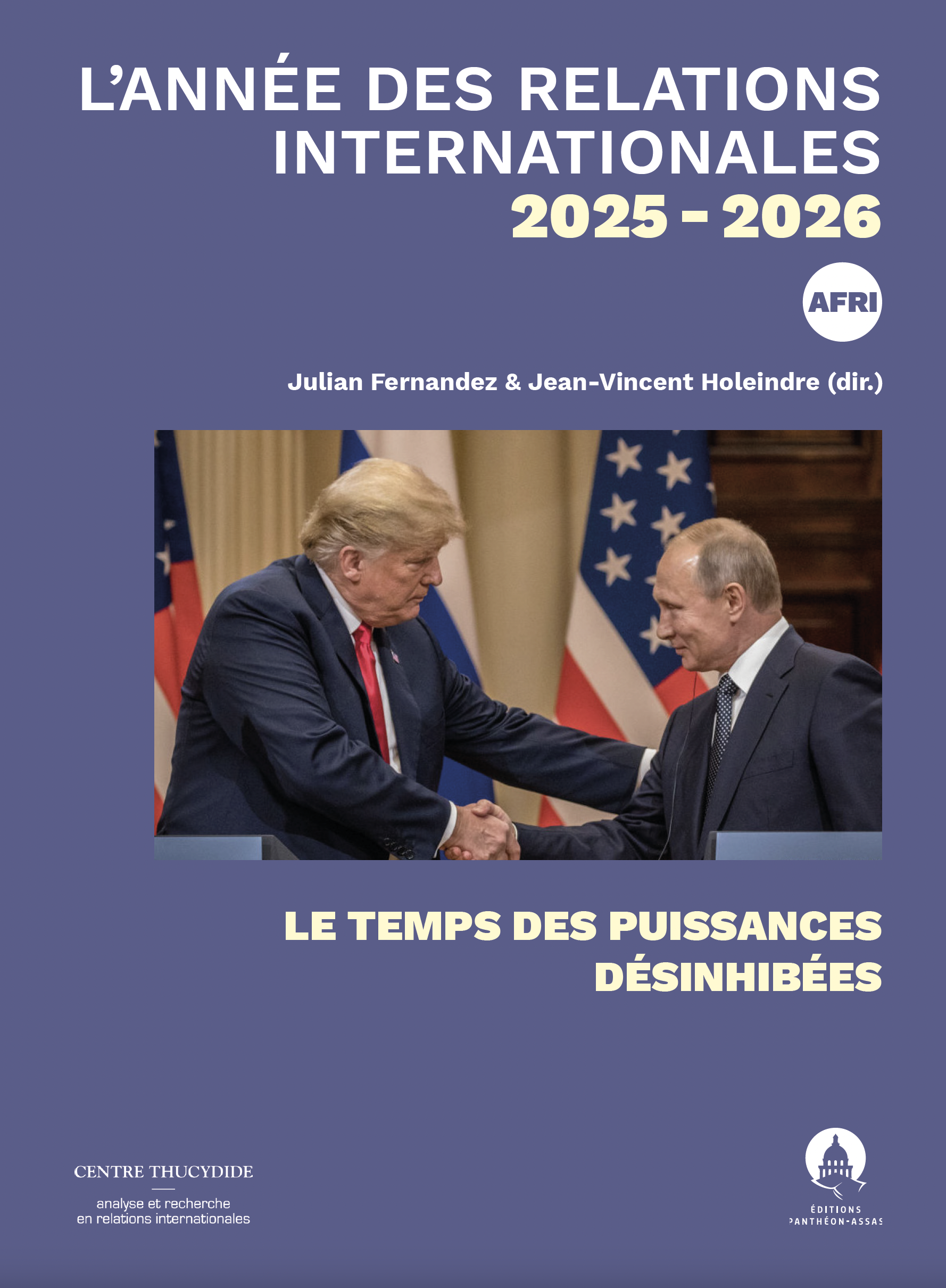 Couverture de l'ouvrage L'Année des relations internationales 2025-2026