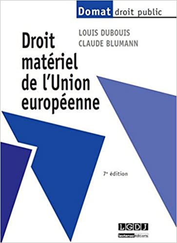 Couverture de l'ouvrage Droit matériel de l'Union européenne, 7e édition