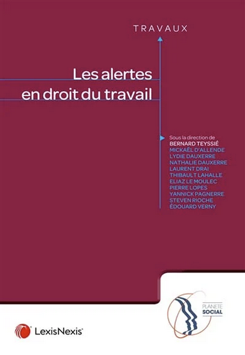 Couverture de l'ouvrage Les alertes en droit du travail