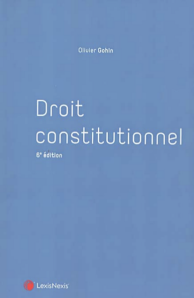 Couverture de l'ouvrage Droit constitutionnel, 6e édition