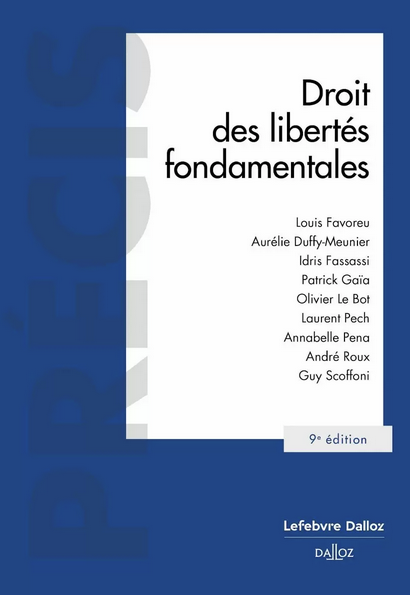 Couverture de l'ouvrage Droit des libertés fondamentales (9e édition)