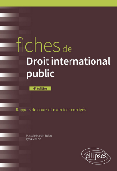 Couverture de l'ouvrage Fiches de Droit international public - 4e édition