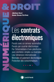 Couverture de l'ouvrage Les contrats électroniques
