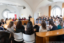 Photo de la finale du concours de plaidoyers 2024 du Collège de droit