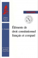 Couverture de l'ouvrage Éléments de droit constitutionnel français et comparé