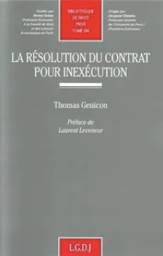 La résolution du contrat pour inexécution 