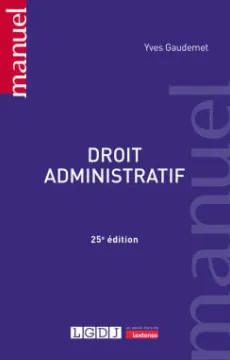 Couverture de l'ouvrage Droit administratif (25e édition)