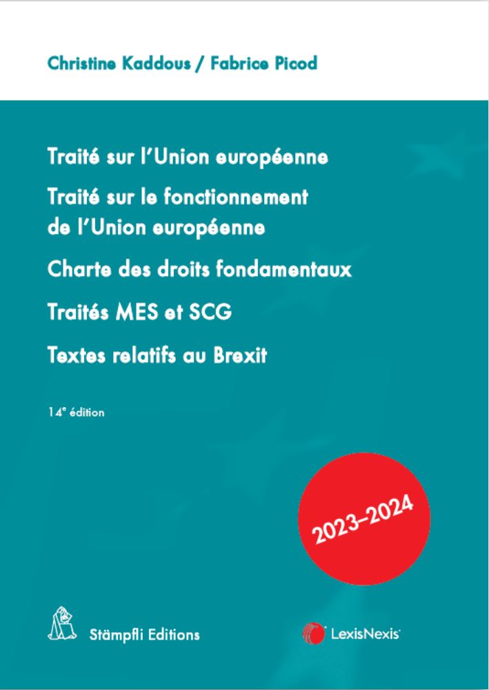 Ouvrage traité sur l'Union européenne